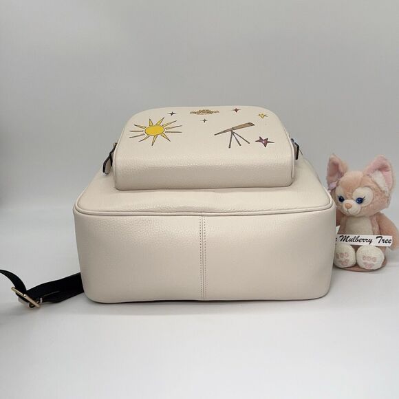 Coach X Observed By Us Court Leather Backpack CU389 Star moon Sun Satellite NWT - Picture 8 of 11